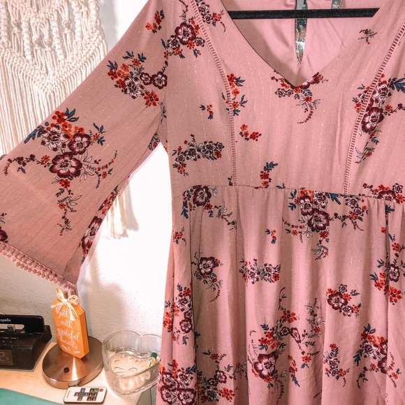 Pink Floral Dress - Picture 3 of 3